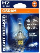 Zdjęcie OSRAM H7 NIGHT BREAKER PLUS 90% 1 szt - Słomniki