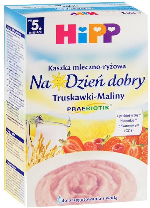 Hipp Kaszka Mleczno Ryżowa Na Dzień Dobry Truskawki Maliny 250G Ceny