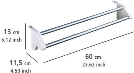 Wenko Suszarka Na Ubrania Twin Wieszak Na Kaloryfer 3703100 - zdjęcie 5