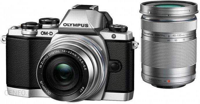 Olympus OM-D E-M10 Srebrny + 14-42mm + 40-150mm