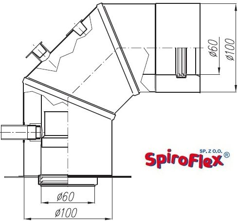 System Kominkowy Saunier Duval Spiroflex Adapter Inox Sk Z