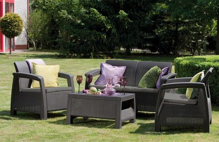 Allibert Corfu Set Quatro - Antracyt / Szary - zdjęcie 3