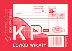 Michalczyk&Prokop KP - dowód wpłaty, A6, wielokopia /401-5/