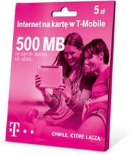 Zdjęcie T-Mobile Internet na kartę 500MB (5907791700421) - Gdańsk