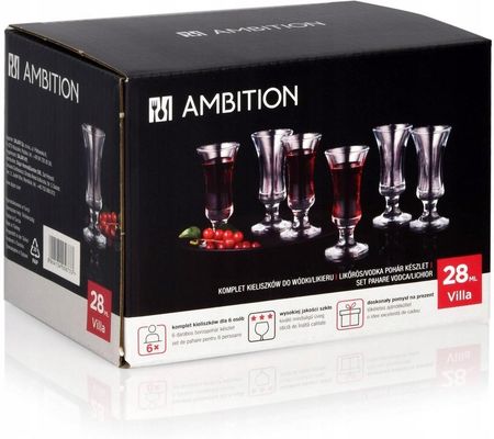 Ambition Kieliszki do wódki i likieru VILLA 28 ml 05673 - zdjęcie 2