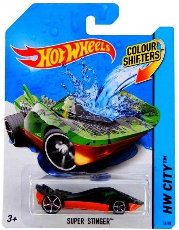 Hot Wheels Color Shifters zmieniające kolor Super Stinger Bhr19 Bhr15