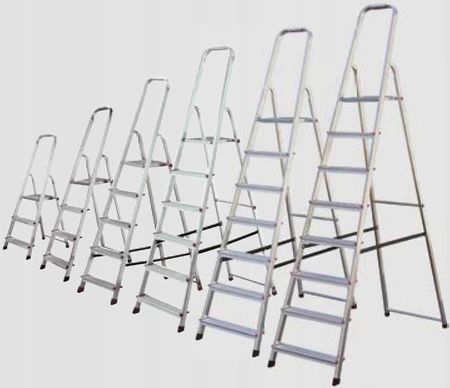 Krause 000705 CORDA drabina aluminiowa wolnostojąca 4 stopnie - zdjęcie 4
