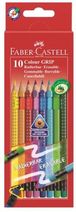 Zdjęcie Faber-Castell Kredki Faber Castell Grip 2001 Z Gumką, 10 Kolorów - Barlinek