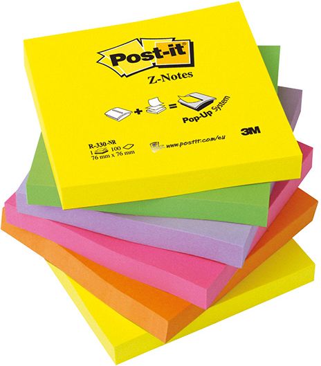 M Post It Bloczek Samop Z Notes R Nr X Mm X Kart Neonowy