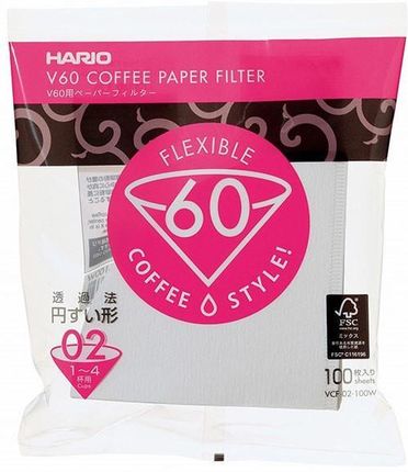 Hario Filtry papierowe do dripa V60-02 100szt - zdjęcie 2