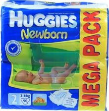 Huggies Pieluszki Newborn 3-6 Kg (90 Szt.) - zdjęcie 1