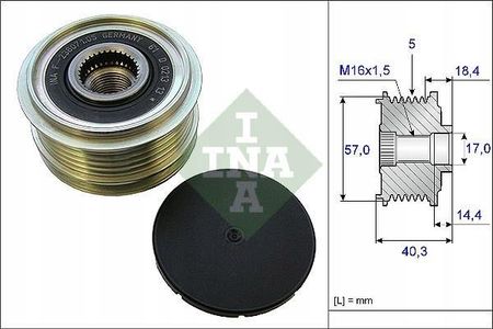 Sprzęgło alternatora INA 535 0187 10 - zdjęcie 5
