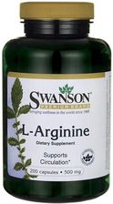 Zdjęcie Swanson L-Arginine 500 Mg 200 kaps. - Małomice