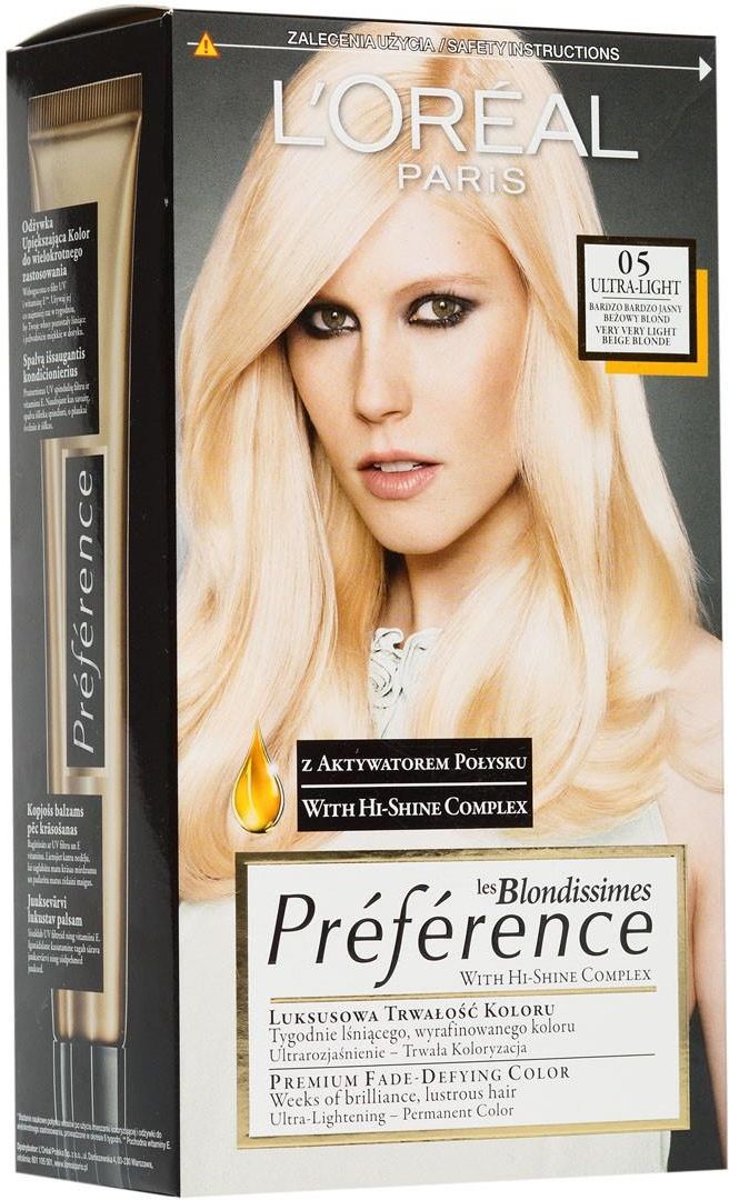 L Oreal Recital Preference Farba do włosów nr 05 blondissime Opinie i