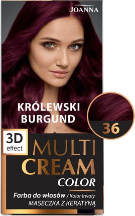 Joanna Multi Cream Color Farba do włosów 36 Królewski burgund - zdjęcie 4