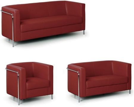 B2B Partner Sofa 2-Miejscowa Czerwony 700x1300x760 - zdjęcie 2