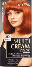 Zdjęcie Joanna Multi Cream Color Farba do włosów 43 Płomienny rudy - Konin