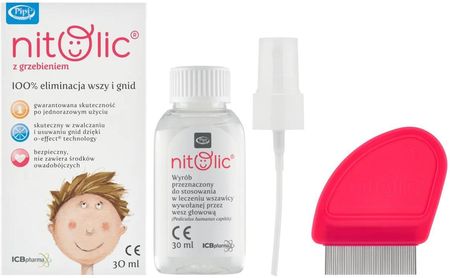 Pipi Nitolic przeciw wszawicy spray 30 ml + grzebień - zdjęcie 3