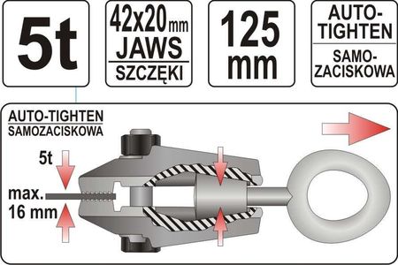 Yato Klamra Uchwyt Blacharski Yt-2542 - zdjęcie 3