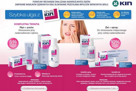 Sensi Kin Spray Na Silną Nadwrażliwość Zębów 40ml - zdjęcie 3