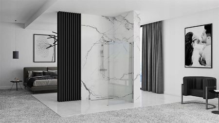 Rea Aero Ścianka Walk-In 90x195 szkło transparentne + powłoka Easy Clean AERO90 - zdjęcie 3