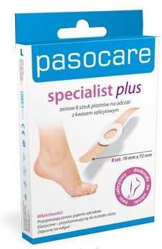 Paso Pasocare Zestaw Na Odciski Z Kwasem Salicylowym Specialist Plus 8