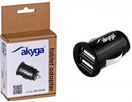 Akyga Samochodowa 2,1A 2xUSB (AK-CH-02) - zdjęcie 2
