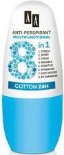 Aa Anti-Perspirant Multifunctional 8In1 Cotton 24H Dst Roll-On Antyperspirant 50ml - zdjęcie 1