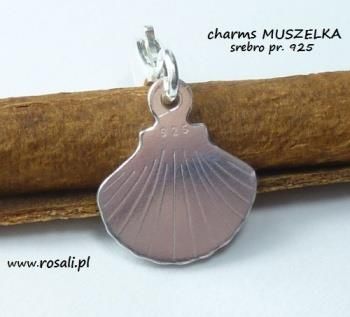 Rosaly Art Charms Muszelka Zawieszka Do Bazy Srebro C Ceny I