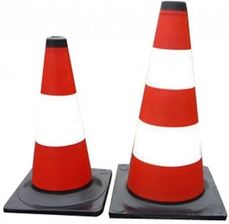 Zdjęcie Mega Pachołek Drogowy Biało-Czerwony 50Cm Odblaskowy - 35583 - Drzewica