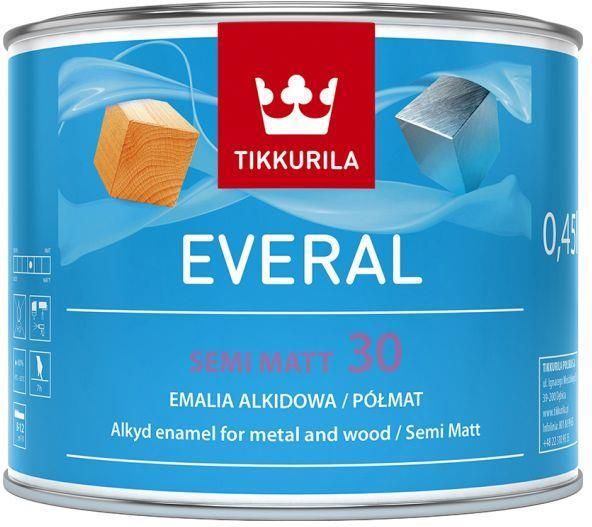 Farba Tikkurila Everal Semi Matt 30 Farba Do Drewna I Metalu Baza C 0