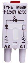 Relpol Moduł sygnalizacyjny l dioda led czerwona m63r 110 230 v ac dc