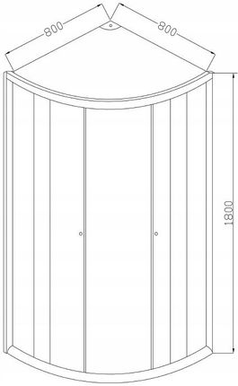 Invena Vitoria 80x80x180 R55 profile chrom szkło mrożone AK-49-186 - zdjęcie 4