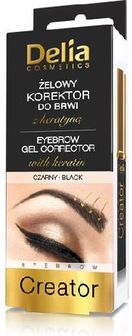 Delia Eyebrow Żelowy Korektor do Brwi 1.0 Czarny 10ml - zdjęcie 2