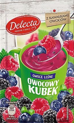 Delecta Owocowy Kubek Kisiel Smak Owoce Leśne 30g Ceny i opinie