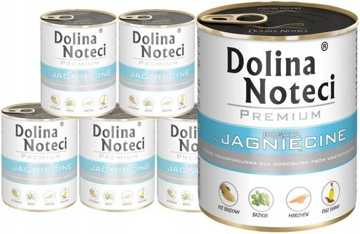 Karma Dolina Noteci Premium Pure Jagnięcina 6X800G Ceny i opinie