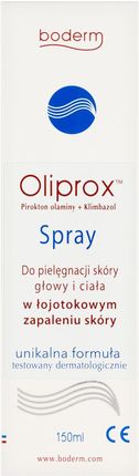 Oliprox spray do stosowania w łojotokowym zapaleniu skóry głowy i ciała 150ml - zdjęcie 3