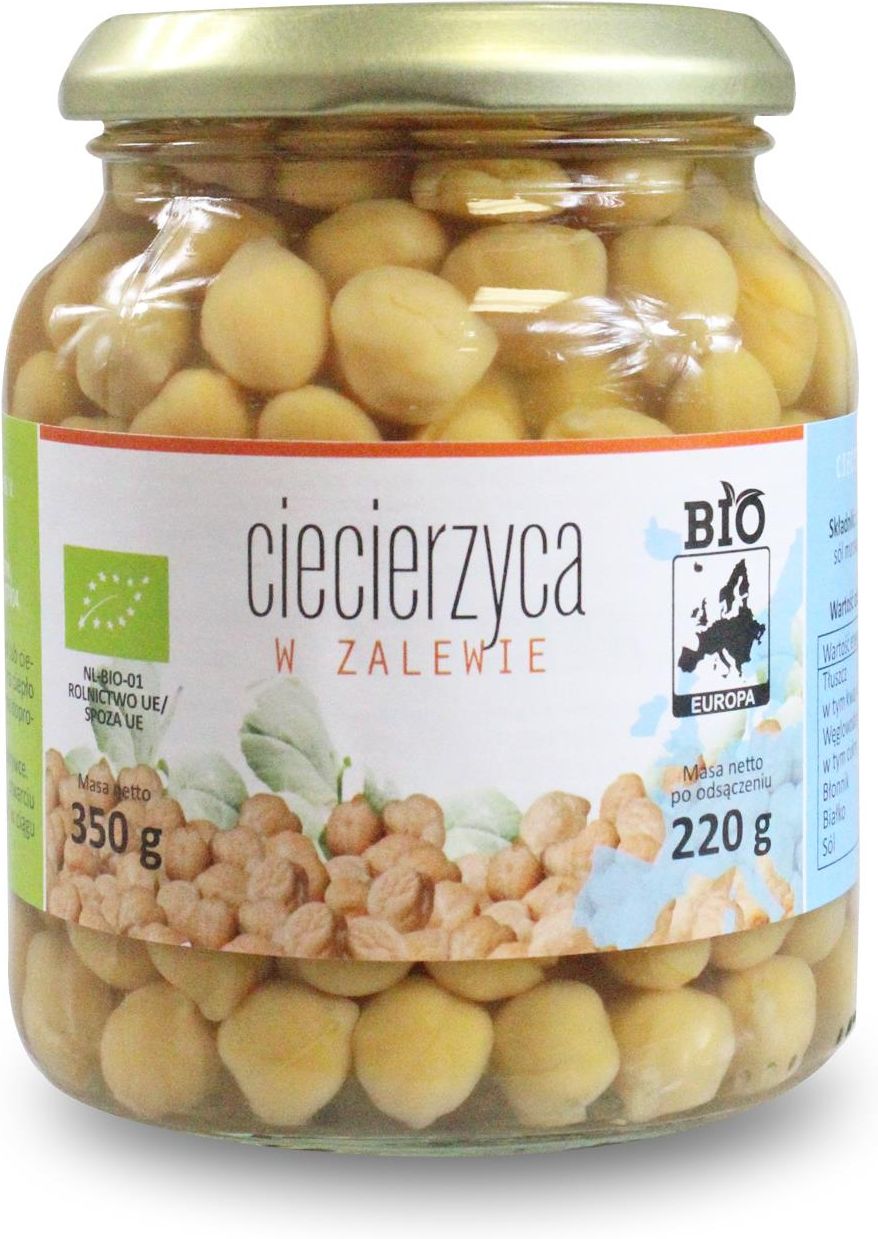 Bio EUROPA ciecierzyca w zalewie w słoiku Bio 350g 215g Ceny i