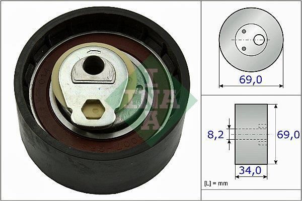 Mechanizm rozrządu Rolka napinacza paska rozrządu INA 531 0505 10