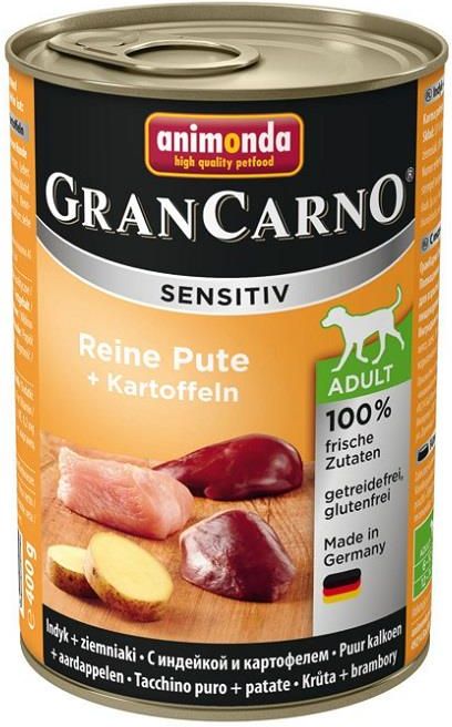 Karma Animonda Grancarno Sensitive Indyk Z Ziemniakami 6X400G Ceny I