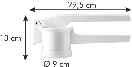 Tescoma Praska Do Ziemniaków Plastikowa Handy Biała 64356800 - zdjęcie 5