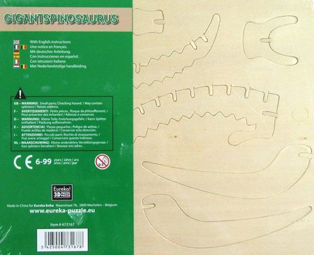 Łamigłówka drewniana Gepetto - Gigantspinozaur - zdjęcie 2