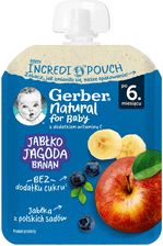 Zdjęcie Gerber Deserek W Tubce Jabłko Jagoda Banan dla niemowląt po 6 Miesiącu 80g - Puławy