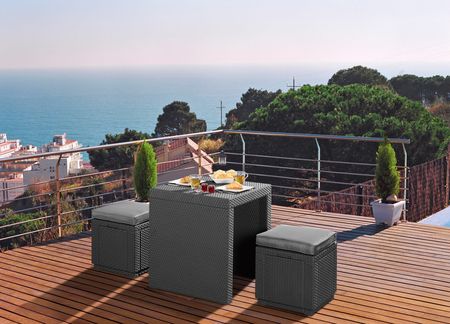 Curver Pufa Cube With Cushion Grafit 213785 - zdjęcie 2