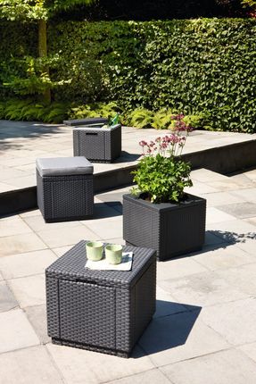 Curver Pufa Cube With Cushion Grafit 213785 - zdjęcie 3