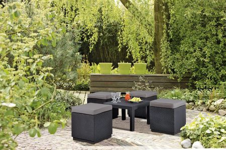 Curver Pufa Cube With Cushion Grafit 213785 - zdjęcie 5