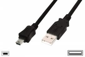 Zdjęcie ASSMANN Kabel połączeniowy USB 2.0 HighSpeed "Canon" Typ USB A/miniUSB B (5pin) M/M czarny 1,8m - Warszawa