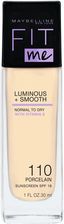 Zdjęcie Maybelline New York Fit Me Luminous+Smooth podkład rozświetlający 110 Porcelain 30 ml - Orneta