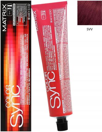 Matrix Color Sync Farba do Włosów 5Vv Jasny Brąz Intensywnie Filetowy 90ml - zdjęcie 2