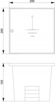 Elektro-Plast Skrzynka Ziemna Odgromowa Probiercza Szo 200X200X165Mm Ip40 Szara 35.05 - zdjęcie 3